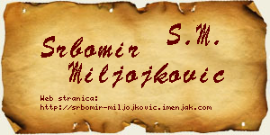 Srbomir Miljojković vizit kartica
